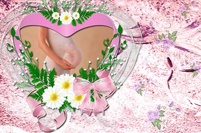 Наше чудо в животике, вставить фото беременной женщины в рамку онлайн