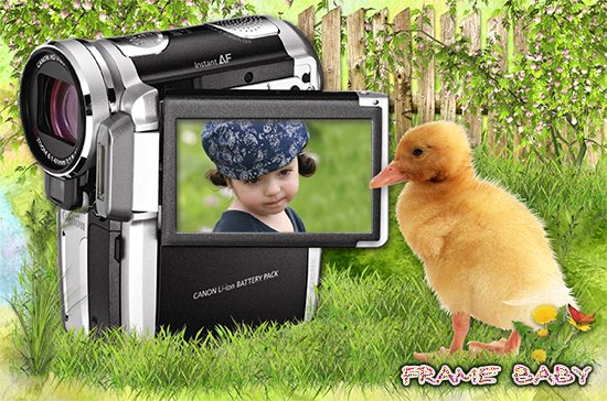 Фотоэффект детский на экране видеокамеры, создать фотоэффект онлайн