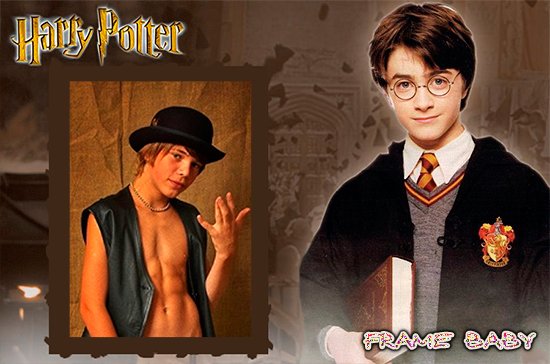 Рамка детская онлайн с главным героем любимого фильма, Гарри Поттер