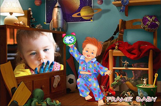 Фотоэффект детский Порядок в комнате моей, вставить фото мальчика онлайн