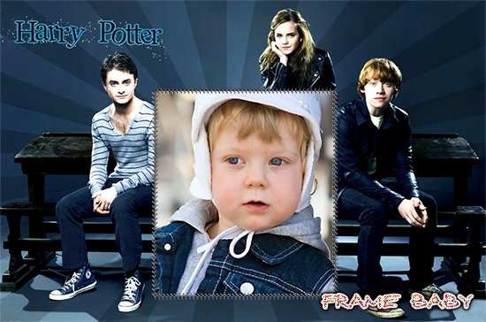 Гарри Джеймс Поттер юный волшебник, детские фоторамки онлайн
