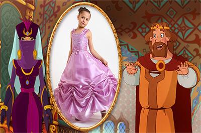 Шамаханская царица и царь, рамки онлайн с героями мультиков
