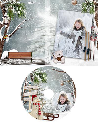 Зимние деньки, красивые обложки для DVD с фото онлайн сделать