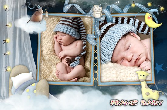 Рамочка для фото Сладкие сны, вставить фото вашего малыша онлайн