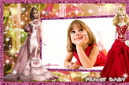 Мои любимые куклы, онлайн фотошоп вставить фото девочки в рамку