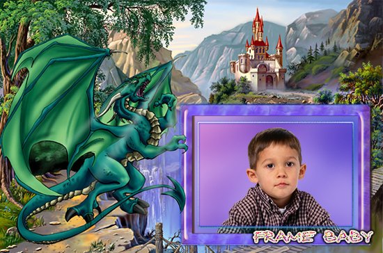 В стране драконов, детские рамочки мальчикам в онлайне