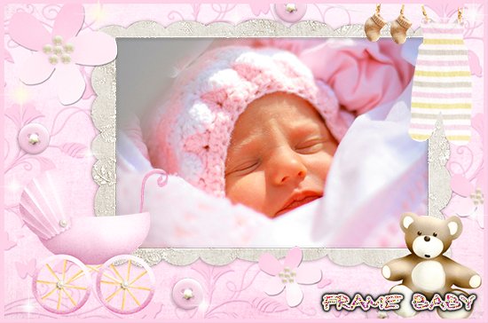 Моя очаровательная дочка, онлайн фоторамка для младенца девочки